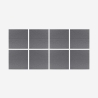 Set van 8 akoestische design wandpanelen 60x60 cm grijs Zarbi-GC Verkoop