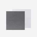 Set van 8 akoestische design wandpanelen 60x60 cm grijs Zarbi-GC Aanbod