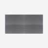Set van 8 akoestische design wandpanelen 60x60 cm grijs Zarbi-GC Korting