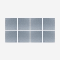 Set van 8 decoratieve akoestische wandpanelen 60x60 cm grijs Zarbi-G Verkoop