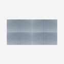 Set van 8 decoratieve akoestische wandpanelen 60x60 cm grijs Zarbi-G Korting