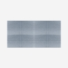 Set van 8 decoratieve akoestische wandpanelen 60x60 cm grijs Zarbi-G Korting