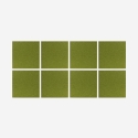 Set van 8 groene akoestische design wandpanelen 60x60 cm Zarbi-V  Verkoop