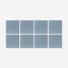 Set van 8 decoratieve akoestische wandpanelen blauw 60x60 cm Didi-A Verkoop