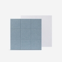 Set van 8 decoratieve akoestische wandpanelen blauw 60x60 cm Didi-A Aanbod