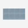 Set van 8 decoratieve akoestische wandpanelen blauw 60x60 cm Didi-A Korting