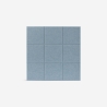 Set van 8 decoratieve akoestische wandpanelen blauw 60x60 cm Didi-A Kortingen