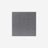 Set van 8 decoratieve grijze akoestische wandpanelen 60x60 cm Didi-GC Kortingen