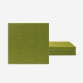 Set van 8 groene akoestische wandpanelen 60x60 cm Didi-V Aanbieding