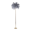 Vloerlamp met veren kap en 3 lichtpunten h160cm Palm L Aankoop