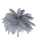 Vloerlamp met veren kap en 3 lichtpunten h160cm Palm L 