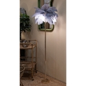 Vloerlamp met veren kap en 3 lichtpunten h160cm Palm L Kosten