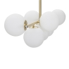 Moderne hanglamp in goud met witte glazen bollen Glamy 7 Aanbod