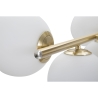 Moderne hanglamp in goud met witte glazen bollen Glamy 7 Kortingen
