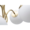 Tafellamp met metalen voet en matte glazen bollen Glamy 4T Aanbod