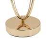 Elegante tafellamp met gouden voet en beige lampenkap Flush M Korting