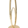 Elegante tafellamp met gouden voet en beige lampenkap Flush M Kortingen