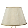 Elegante tafellamp met gouden voet en beige lampenkap Flush M Catalogus