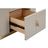 Elegante nachtkastje met 2 lades en gouden details 60x40cm Lullaby Catalogus