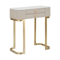 Inkomhal console met 2 lades en gouden poten 70x40cm Beauty Aanbieding