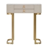 Inkomhal console met 2 lades en gouden poten 70x40cm Beauty Aanbod