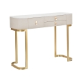 Inkomhal console met 3 lades en goudkleurige poten 100x40 cm Glamour Aanbieding