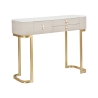 Inkomhal console met 3 lades en goudkleurige poten 100x40 cm Glamour Aanbieding