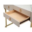 Inkomhal console met 3 lades en goudkleurige poten 100x40 cm Glamour Kortingen