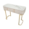 Inkomhal console met 3 lades en goudkleurige poten 100x40 cm Glamour Catalogus