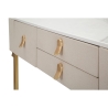 Inkomhal console met 3 lades en goudkleurige poten 100x40 cm Glamour Voorraad