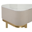 Inkomhal console met 3 lades en goudkleurige poten 100x40 cm Glamour Model