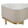 Inkomhal console met 3 lades en goudkleurige poten 100x40 cm Glamour Model