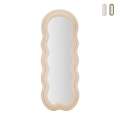 Golvend design spiegel voor wand of vloer in fluweel 60x160cm Miki Aanbieding