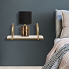 Gouden metalen wandplank met wit marmeren blad Marble Verkoop