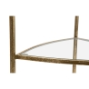 Hoektafel met 3 planken, goudkleurig metaal en glas Triangle M Catalogus