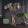 Ronde hoge glam salontafel in goudkleurig metaal 38cm Stick Verkoop