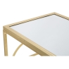 Gouden metalen rechthoekige haltafel 120x41cm met spiegelblad Marie Catalogus
