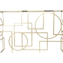 Gouden metalen rechthoekige haltafel 120x41cm met spiegelblad Marie Keuze