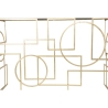 Gouden metalen rechthoekige haltafel 120x41cm met spiegelblad Marie Keuze