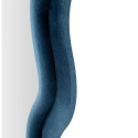 Design spiegel voor muur of vloer met golvend fluweel, 60x160cm Emily Afmetingen