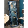 Design spiegel voor muur of vloer met golvend fluweel, 60x160cm Emily Aanbod