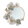 Rond wandspiegel met 3D bloemendecoraties Amy Aanbieding