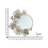 Rond wandspiegel met 3D bloemendecoraties Amy Catalogus