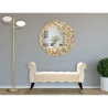 Ronde wandspiegel met gouden 3D-vlinders Butterfly Wind Verkoop
