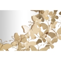 Ronde wandspiegel met gouden 3D-vlinders Butterfly Wind Aanbod