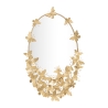 Ovale gouden wandspiegel met decoratieve vlinders Butterfly Wind Aanbieding