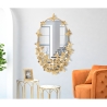 Ovale gouden wandspiegel met decoratieve vlinders Butterfly Wind Verkoop