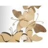 Ovale gouden wandspiegel met decoratieve vlinders Butterfly Wind Kortingen