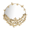 Gouden ronde wandspiegel met decoratieve vlinders Butterfly M Aanbieding