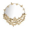 Gouden ronde wandspiegel met decoratieve vlinders Butterfly M Aanbieding